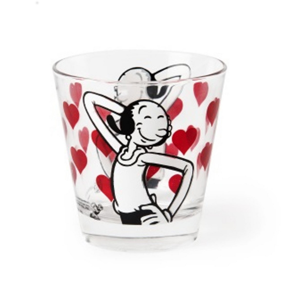 Bicchiere acqua vetro decorato OLIVIA trasparente 63927